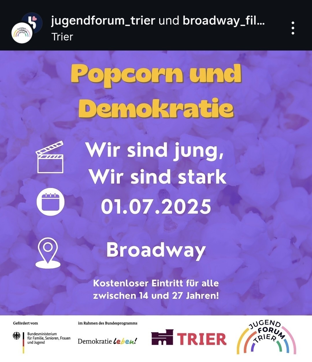 Popcorn und Demokratie 07.2025