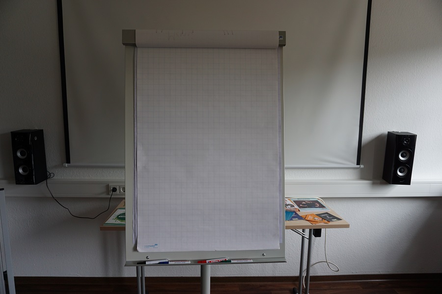 Flipchart mit Papier