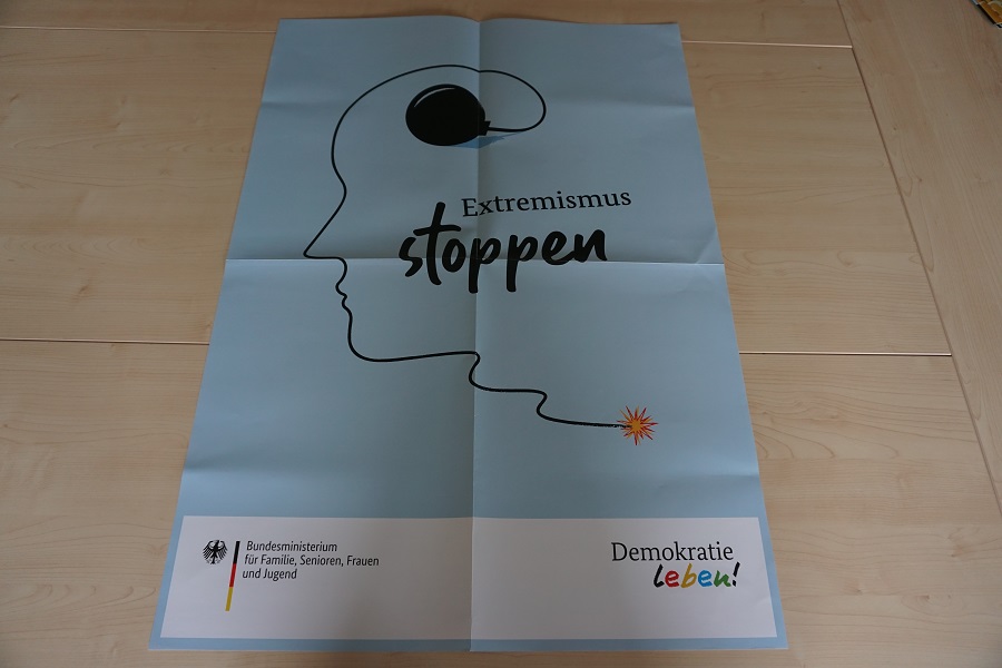 Plakat Extremismus stoppen