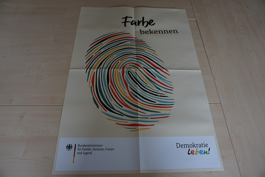 Plakat Farbe bekennen