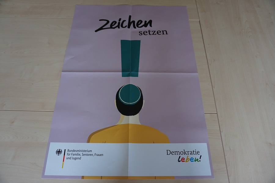 Plakat Zeichen setzen